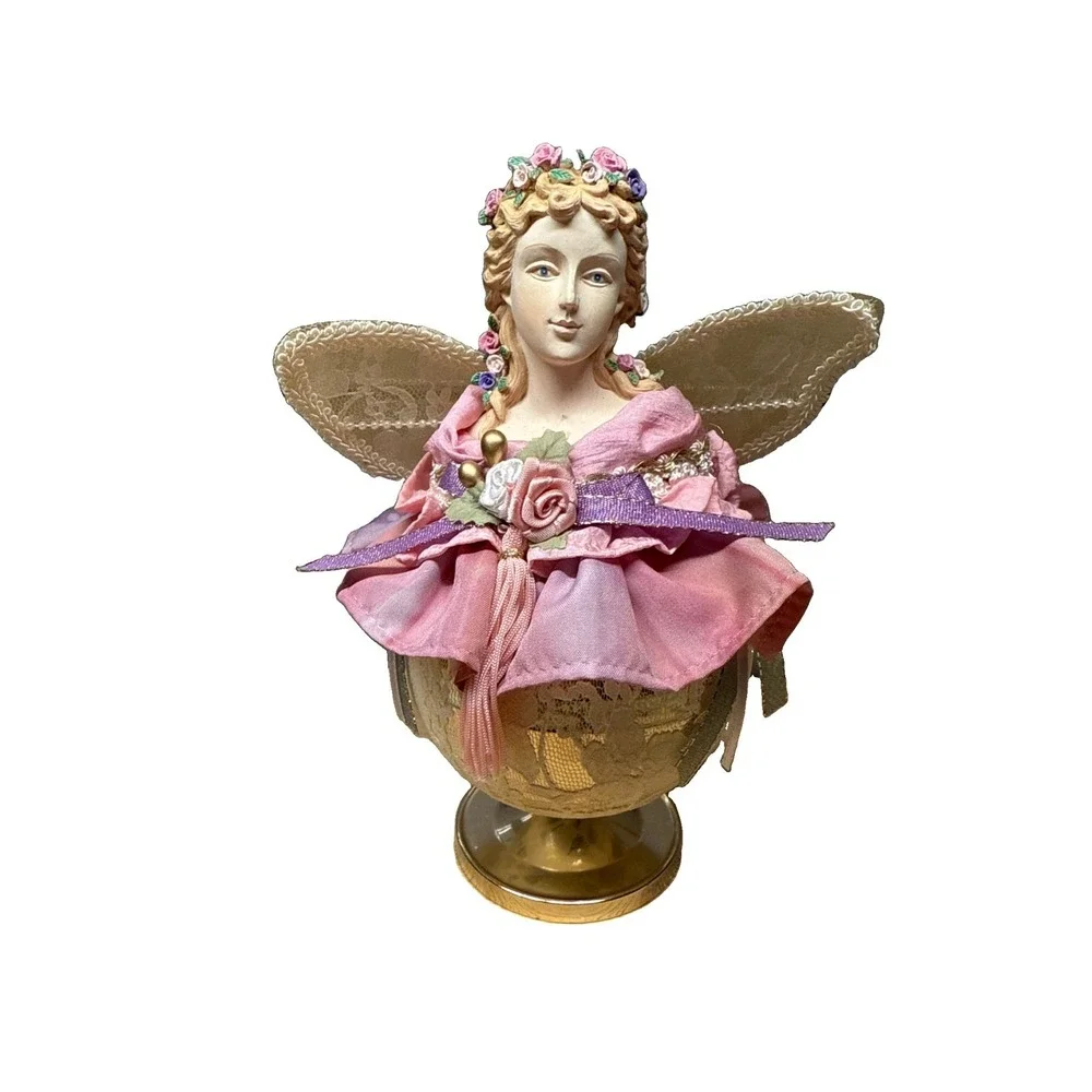 Vintage Victorian, Angel Christmas Ornament Wind Up Music Player